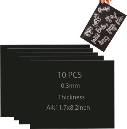 10 PCS 7x5inch Rubber Soft Magnet Sheet for Metal Cutting Dies Storage Orangize Crafts Tool Scrapbooking Arts and Crafts Flexible Placement Mats 0.5mm Thickness