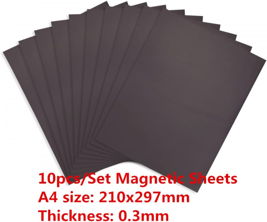 10 PCS 7x5inch Rubber Soft Magnet Sheet for Metal Cutting Dies Storage Orangize Crafts Tool Scrapbooking Arts and Crafts Flexible Placement Mats 0.5mm Thickness