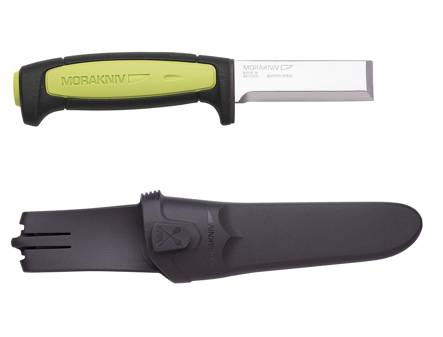 Craftline Carbon Steel Wood Chisel Knife With Sheath for Wood Carving, 3 Inch