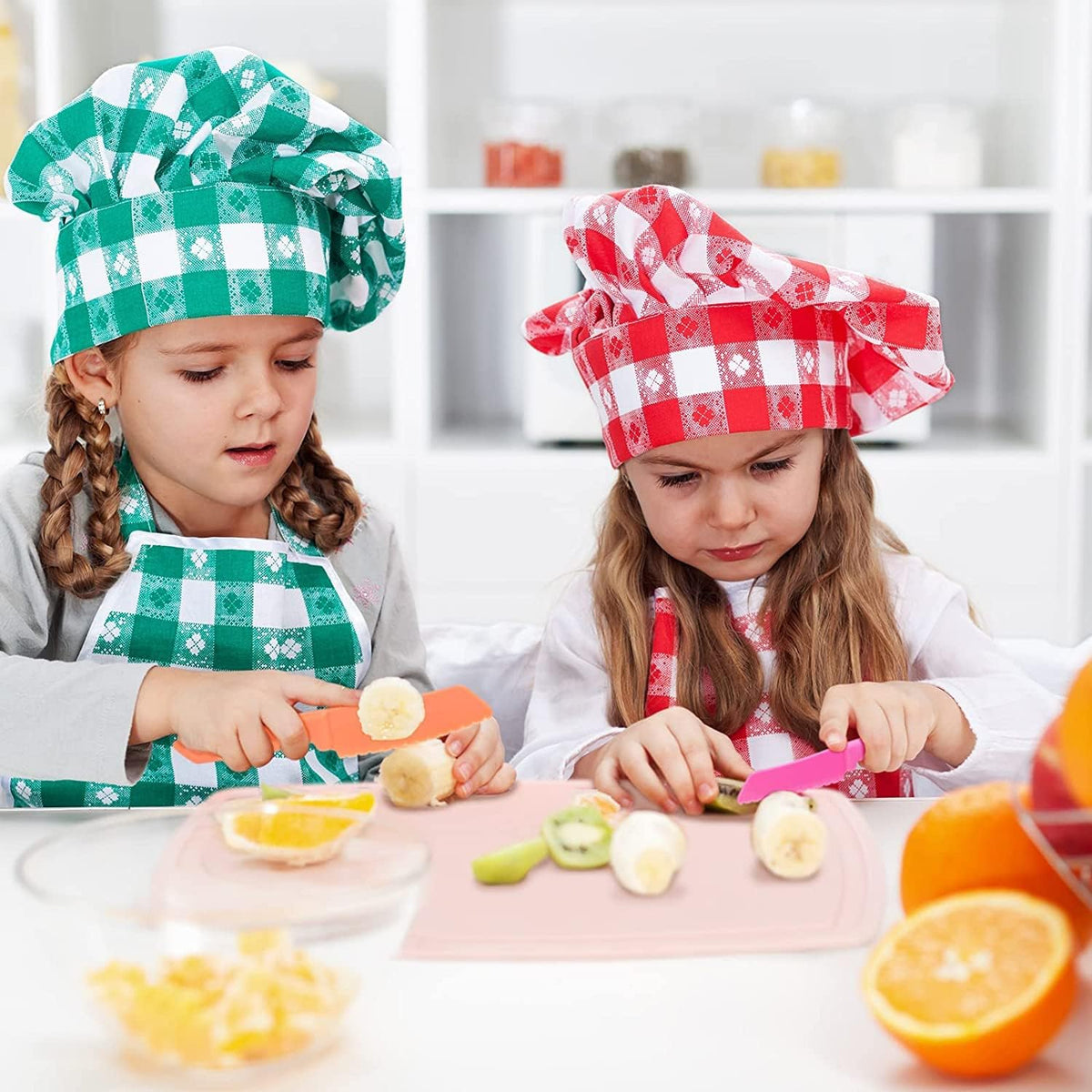 6 Pieces Plastic Fruit Knife: Food-Grade, Kid Kitchen Knife Set Safe