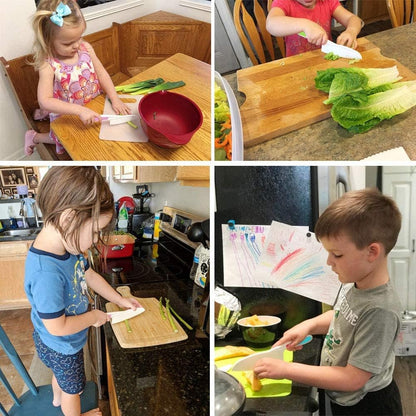 6 Pieces Plastic Fruit Knife: Food-Grade, Kid Kitchen Knife Set Safe