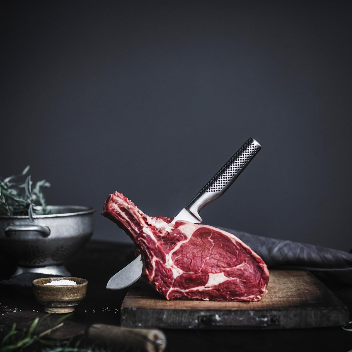 Global GF-27-7 inch, 16cm Heavyweight Butcher's Knife, 7 inch, Stainles Steel