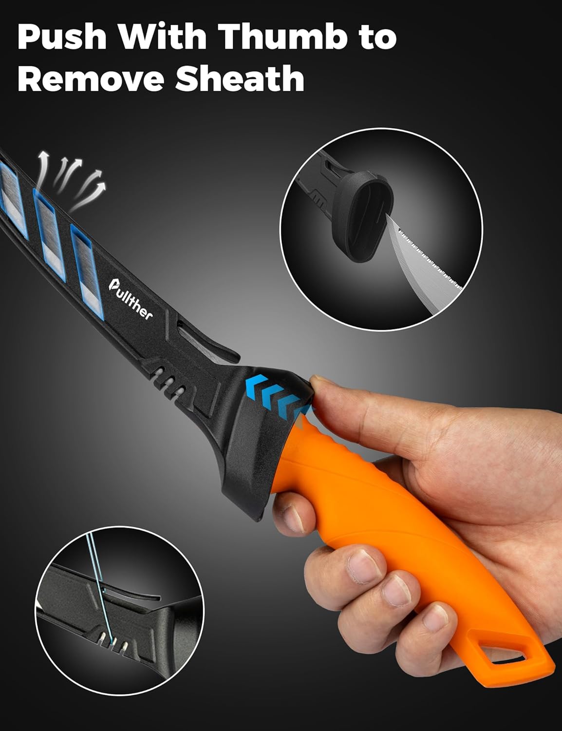 2PC Fishing Tool Kit - 7" Fillet Knife,Fishing Pliers,Multitool Hook Remover Fishing Pliers,Fishing Gear for Saltwater