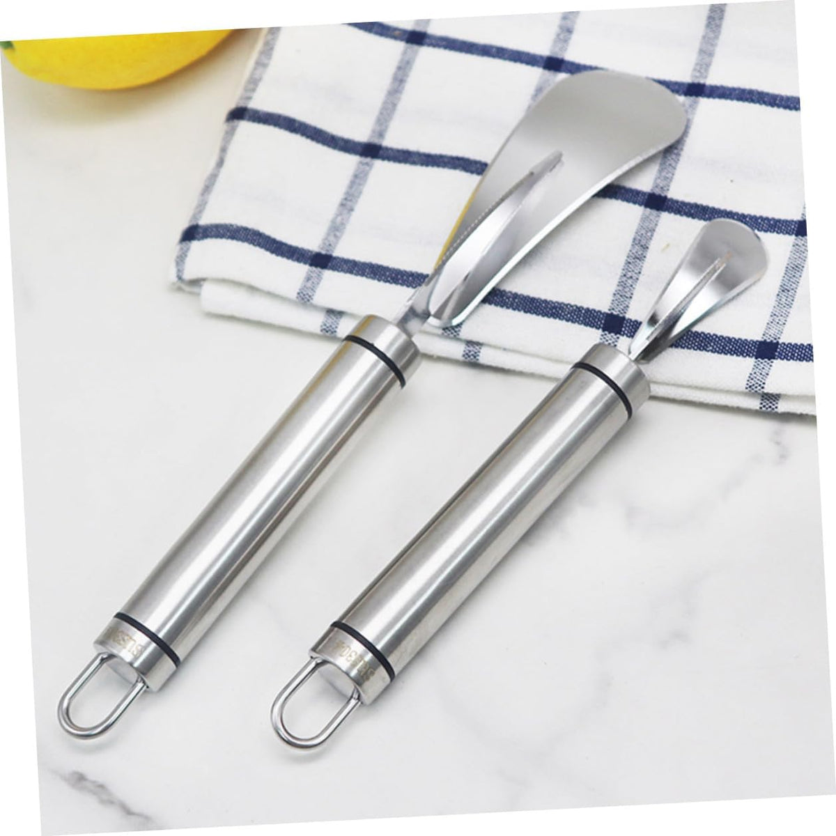 2pcs Citrus Peeler Set with 304 Stainless Steel Orange and Grapefruit Knives Multifunctional Fruit Peeling Tools for Kitchen and Home Use