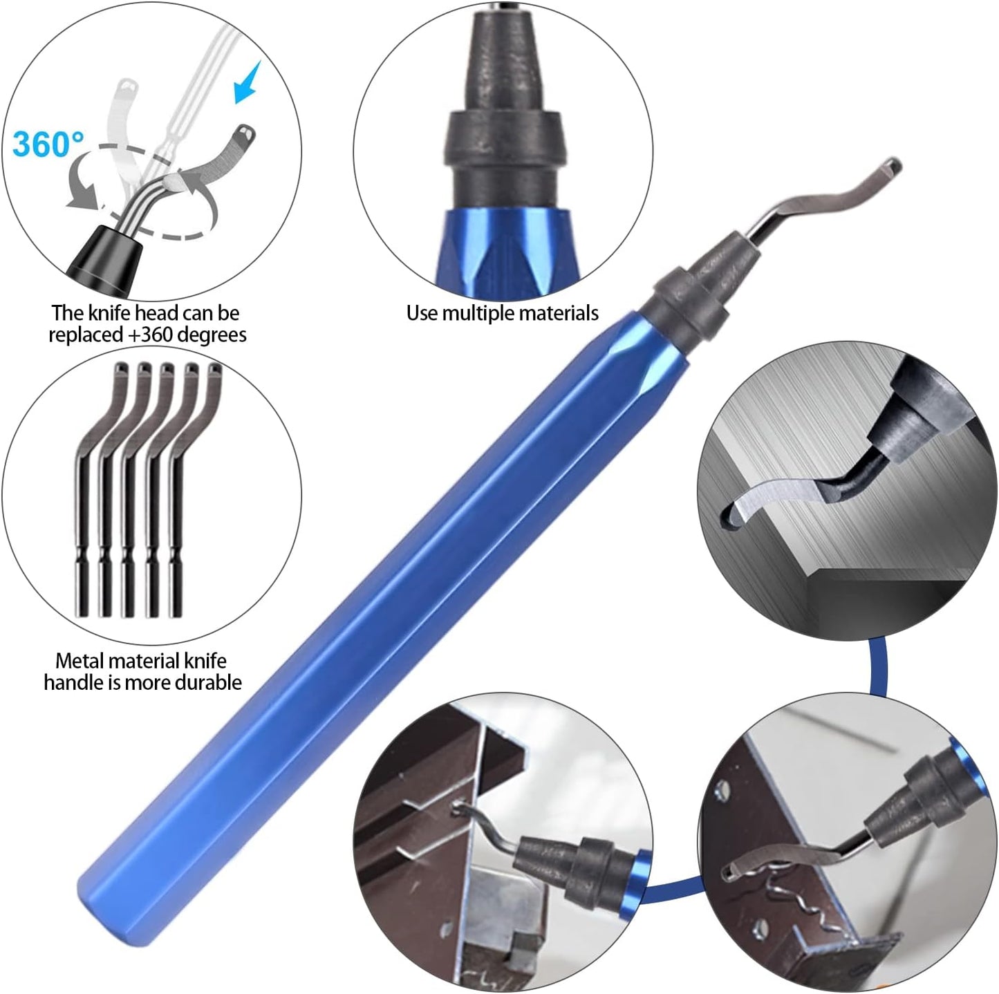 25pcs Precisio with Deburring Tool, Craft Knife,hand File,Carving Knife Suitable for sanding, carving, modeling, cutting, scraping,3D Printing Deburring kit