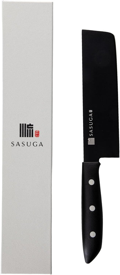 Lightweigth Japanese Nakiri Vegetable Knife 165 mm – Made in Japan | Molybdenum-Vanadium Stainless Steel | Flat Blade for Precise Vegetable Cutting