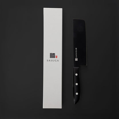 Lightweigth Japanese Nakiri Vegetable Knife 165 mm – Made in Japan | Molybdenum-Vanadium Stainless Steel | Flat Blade for Precise Vegetable Cutting