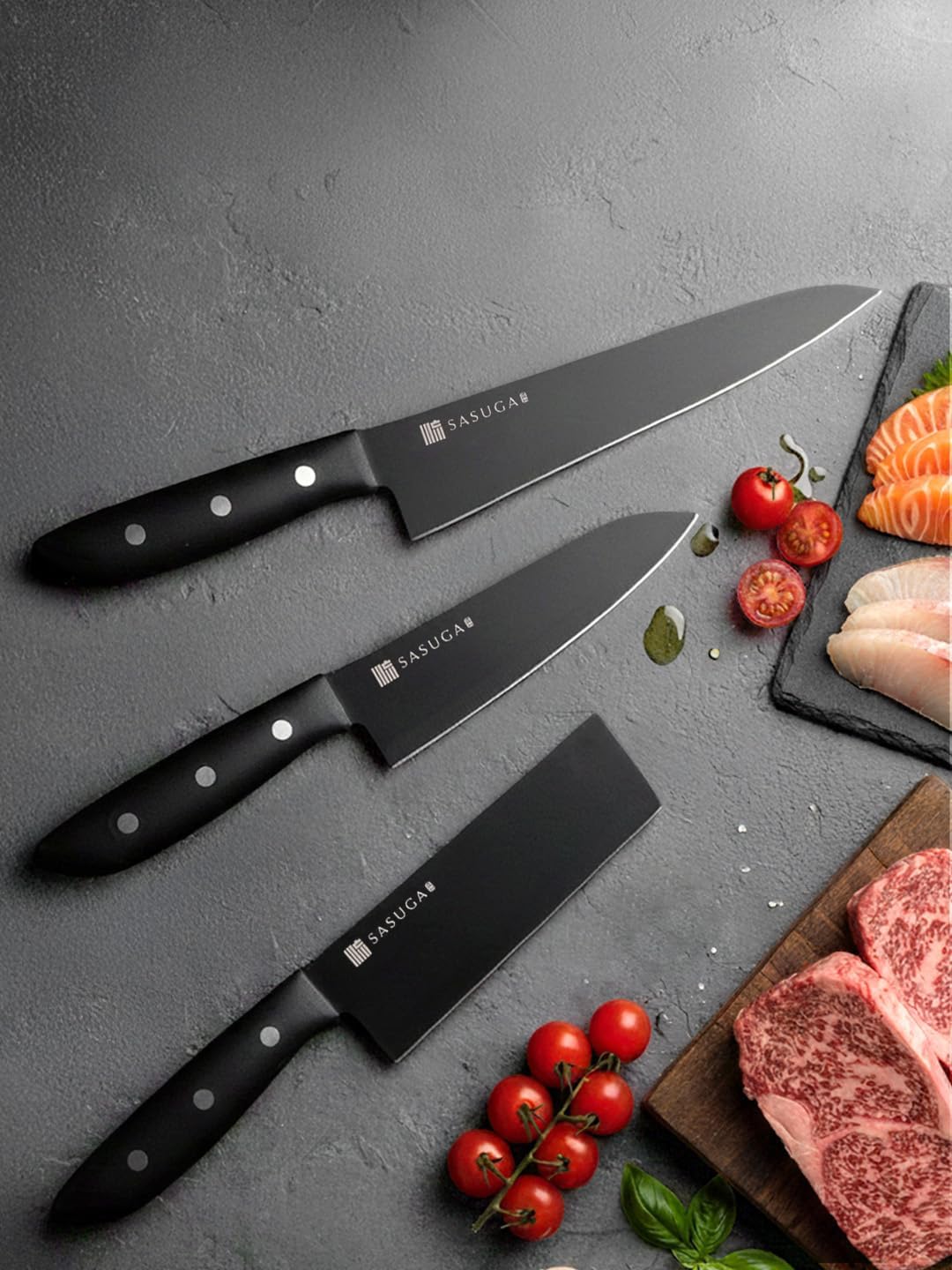 Lightweigth Japanese Nakiri Vegetable Knife 165 mm – Made in Japan | Molybdenum-Vanadium Stainless Steel | Flat Blade for Precise Vegetable Cutting