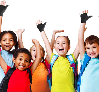 4pcs Thumb Sucking Guard Gloves Kids Anti Thumb Sucking Glove Chewy Compression Thumb Sucking Stop Nail Biting Finger Biting Glove for Kids Thumb Guard for Ages 5-12
