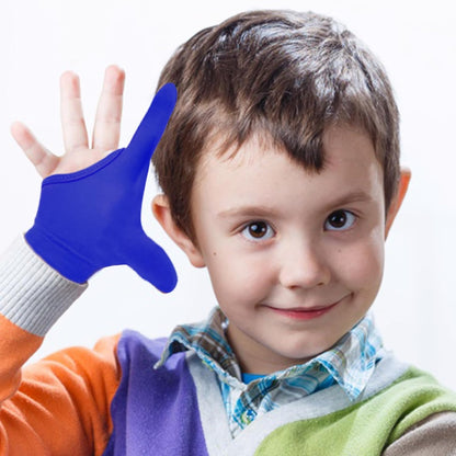 4pcs Thumb Sucking Guard Gloves Kids Anti Thumb Sucking Glove Chewy Compression Thumb Sucking Stop Nail Biting Finger Biting Glove for Kids Thumb Guard for Ages 5-12