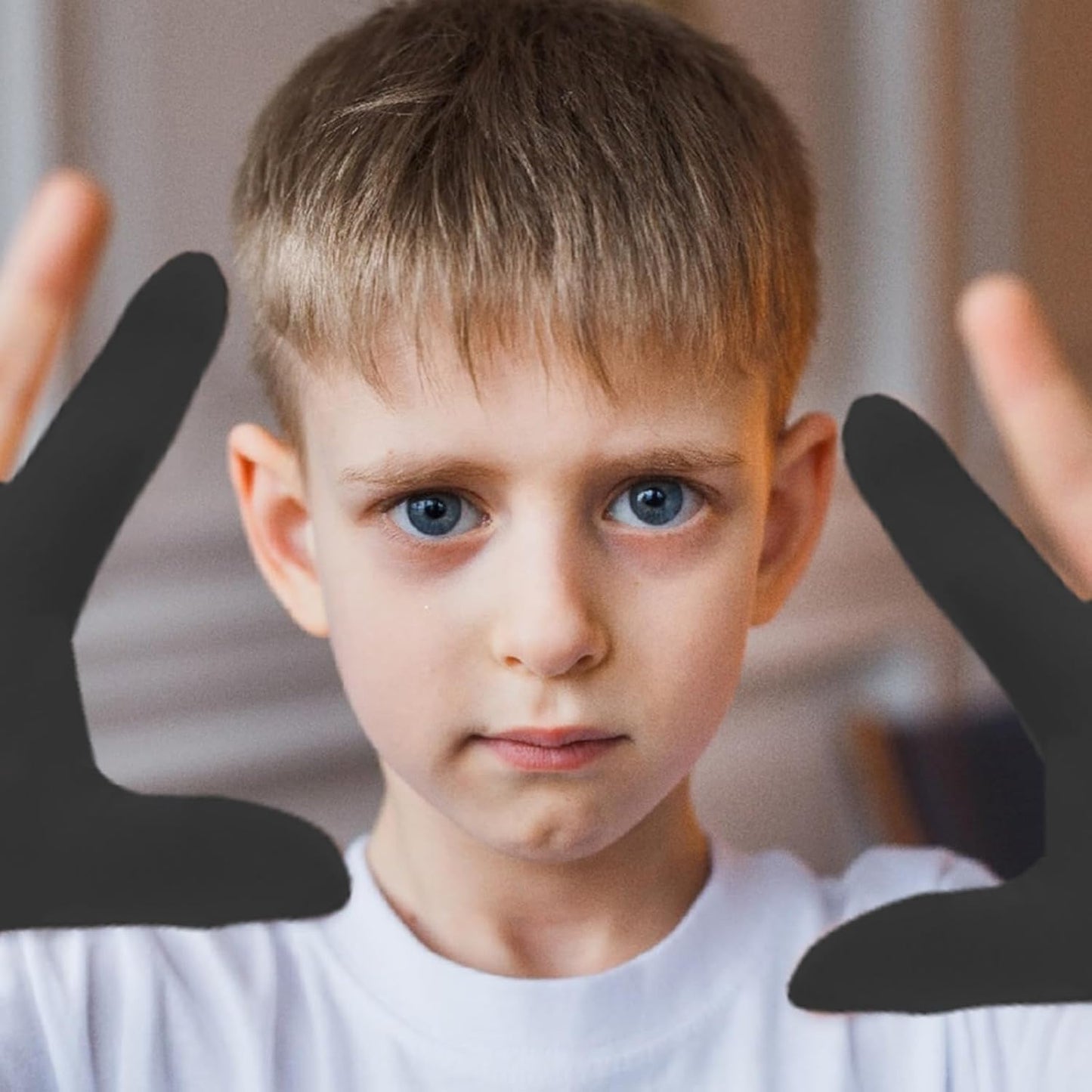 4pcs Thumb Sucking Guard Gloves Kids Anti Thumb Sucking Glove Chewy Compression Thumb Sucking Stop Nail Biting Finger Biting Glove for Kids Thumb Guard for Ages 5-12
