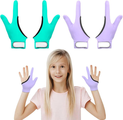 4pcs Thumb Sucking Guard Gloves Kids Anti Thumb Sucking Glove Chewy Compression Thumb Sucking Stop Nail Biting Finger Biting Glove for Kids Thumb Guard for Ages 5-12