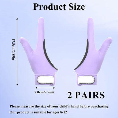 4pcs Thumb Sucking Guard Gloves Kids Anti Thumb Sucking Glove Chewy Compression Thumb Sucking Stop Nail Biting Finger Biting Glove for Kids Thumb Guard for Ages 5-12