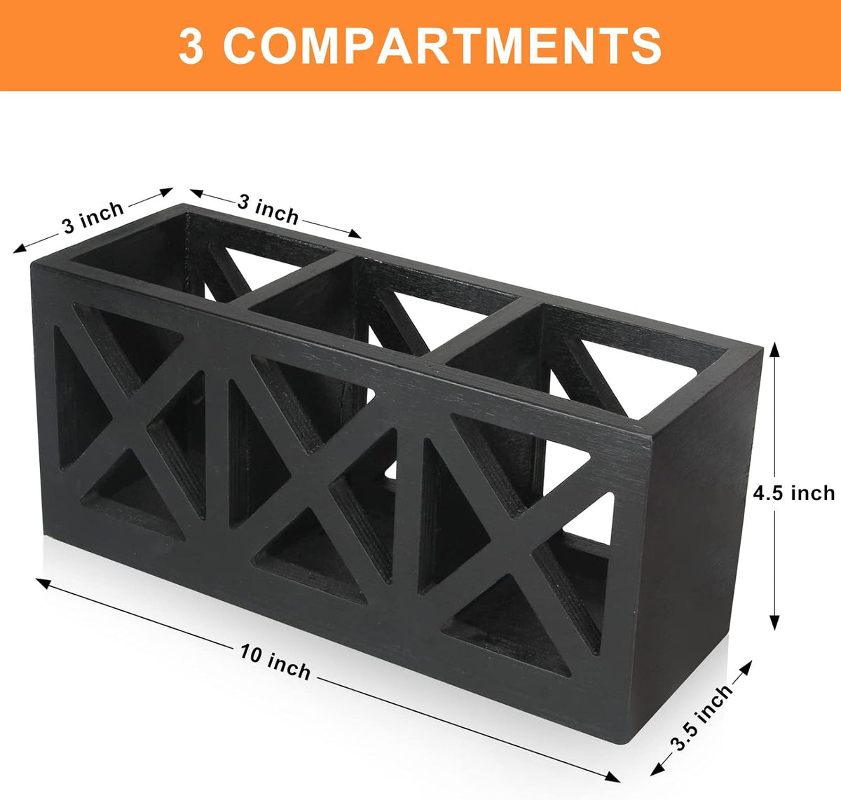 Wooden Silverware Holder Flatware Utensil Caddy Cutlery Holder for Party