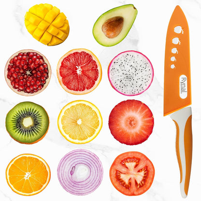 Ceramic Knife - 4" Chef's Paring Knife - Light, Precise, Sharp Ceramic Kitchen Knife with Cover & Soft Grip