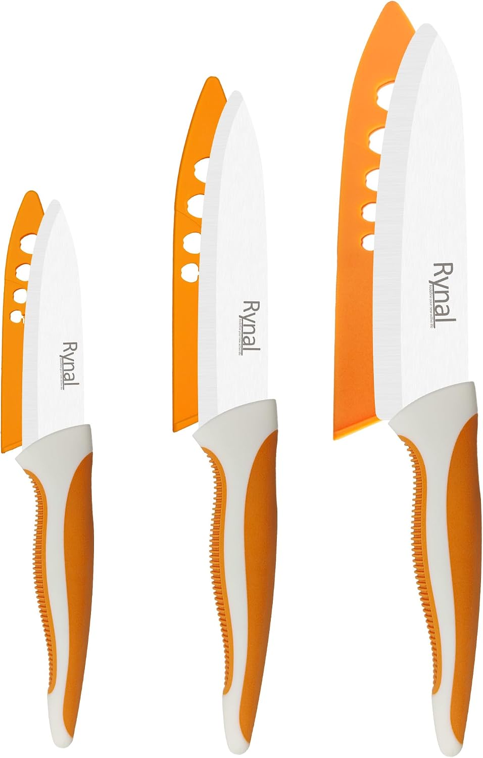 Ceramic Knife - 4" Chef's Paring Knife - Light, Precise, Sharp Ceramic Kitchen Knife with Cover & Soft Grip
