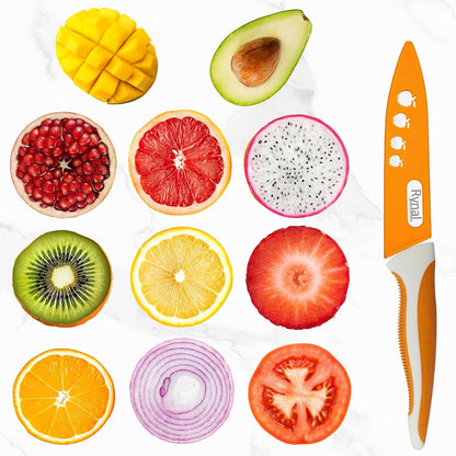 Ceramic Knife - 4" Chef's Paring Knife - Light, Precise, Sharp Ceramic Kitchen Knife with Cover & Soft Grip