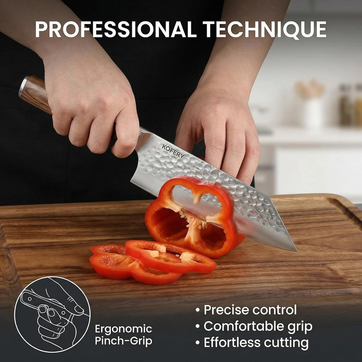 Forged High Carbon Steel Knife Set for Chefs & Grill Masters