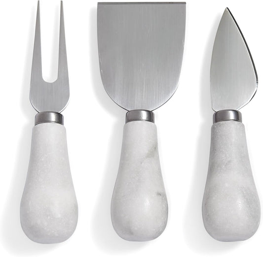 Kitchen Cheese Tool Set, Stainless Steel and Marble