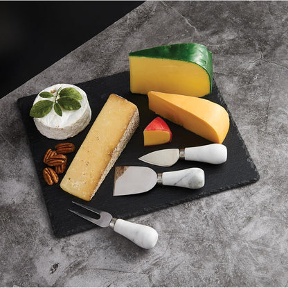 Kitchen Cheese Tool Set, Stainless Steel and Marble