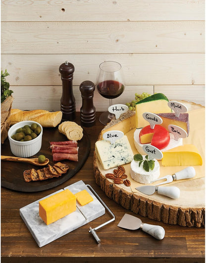 Kitchen Cheese Tool Set, Stainless Steel and Marble