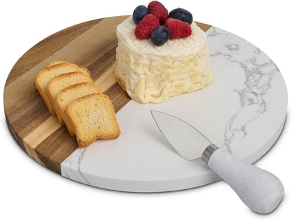 Kitchen Cheese Tool Set, Stainless Steel and Marble