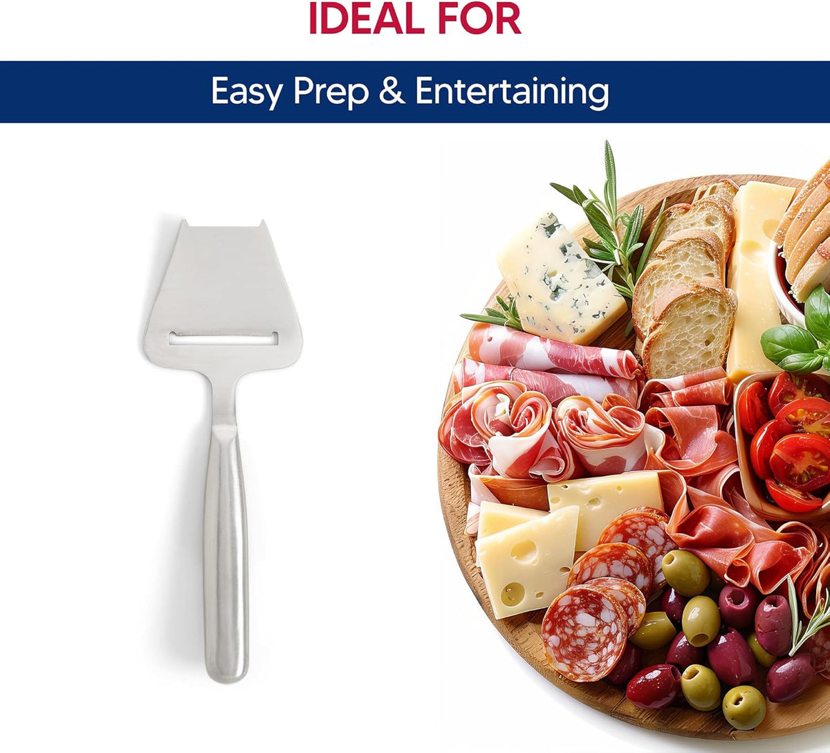 Kitchen Cheese Tool Set, Stainless Steel and Marble