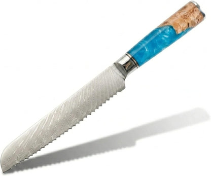 Tidal Blue - 7" Nakiri Knife - Damascus