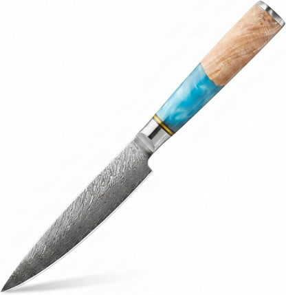 Tidal Blue - 7" Nakiri Knife - Damascus