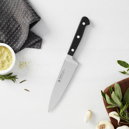 Classic 8-Inch Chef Knife, Razor-Sharp, German Engineered | Fully Forged Construction Provides Balance with Traditional Triple-Rivet Handles Enables Comfortable Easy Cutting.