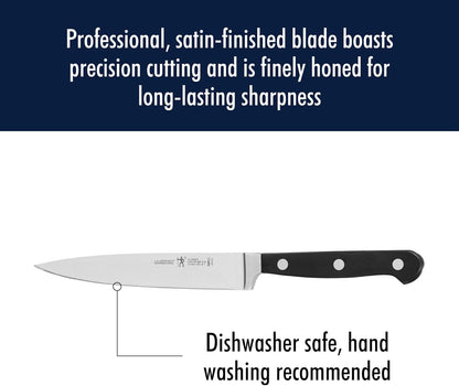 Classic 8-Inch Chef Knife, Razor-Sharp, German Engineered | Fully Forged Construction Provides Balance with Traditional Triple-Rivet Handles Enables Comfortable Easy Cutting.