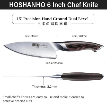 6" Kitchen Knife, Professional Japanese High-Class Chef's Knife