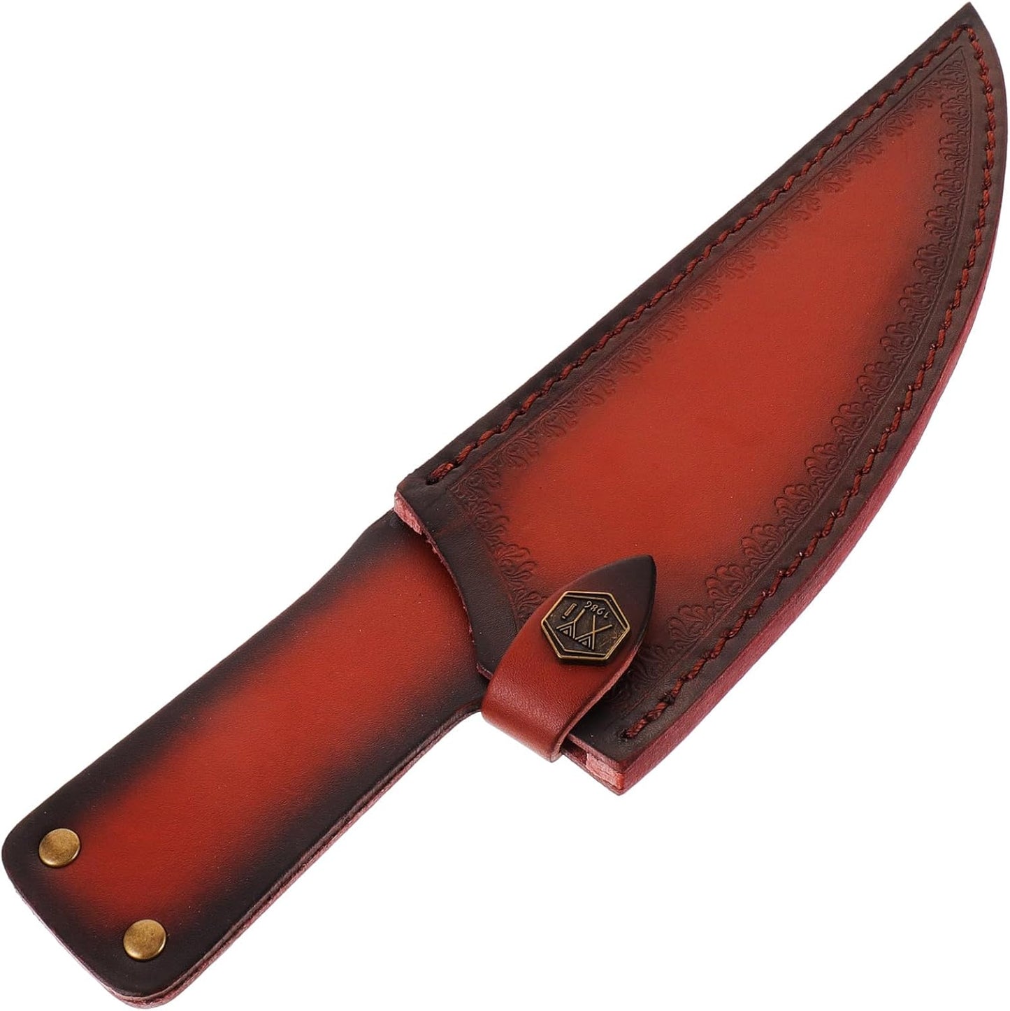 CALLARON 13" Leather Chef Knife Sheath - Portable Knife Sleeves, Safe Chef Knives Cover, Knife Protection Cover for Kitchen Camping(Random Style)