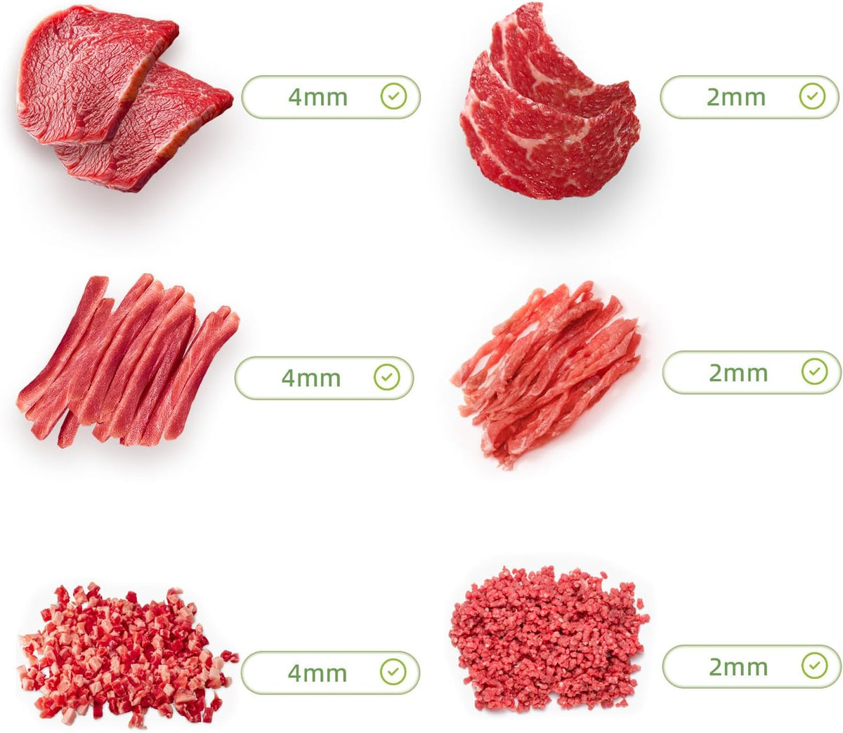 Meat Slicer for Fresh Raw Meat (Steady Grip), Manual Cutter, 17 Blades | Quick Fresh Meat Slicer with Steady Grip, Manual Cutter Slicer, Beef Pork Mutton for Cooking BBQ Hot Pot (2 or 4 mm) -Gray