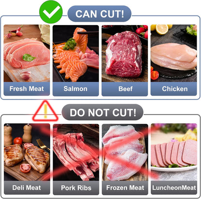 Meat Slicer for Fresh Raw Meat (Steady Grip), Manual Cutter, 17 Blades | Quick Fresh Meat Slicer with Steady Grip, Manual Cutter Slicer, Beef Pork Mutton for Cooking BBQ Hot Pot (2 or 4 mm) -Gray