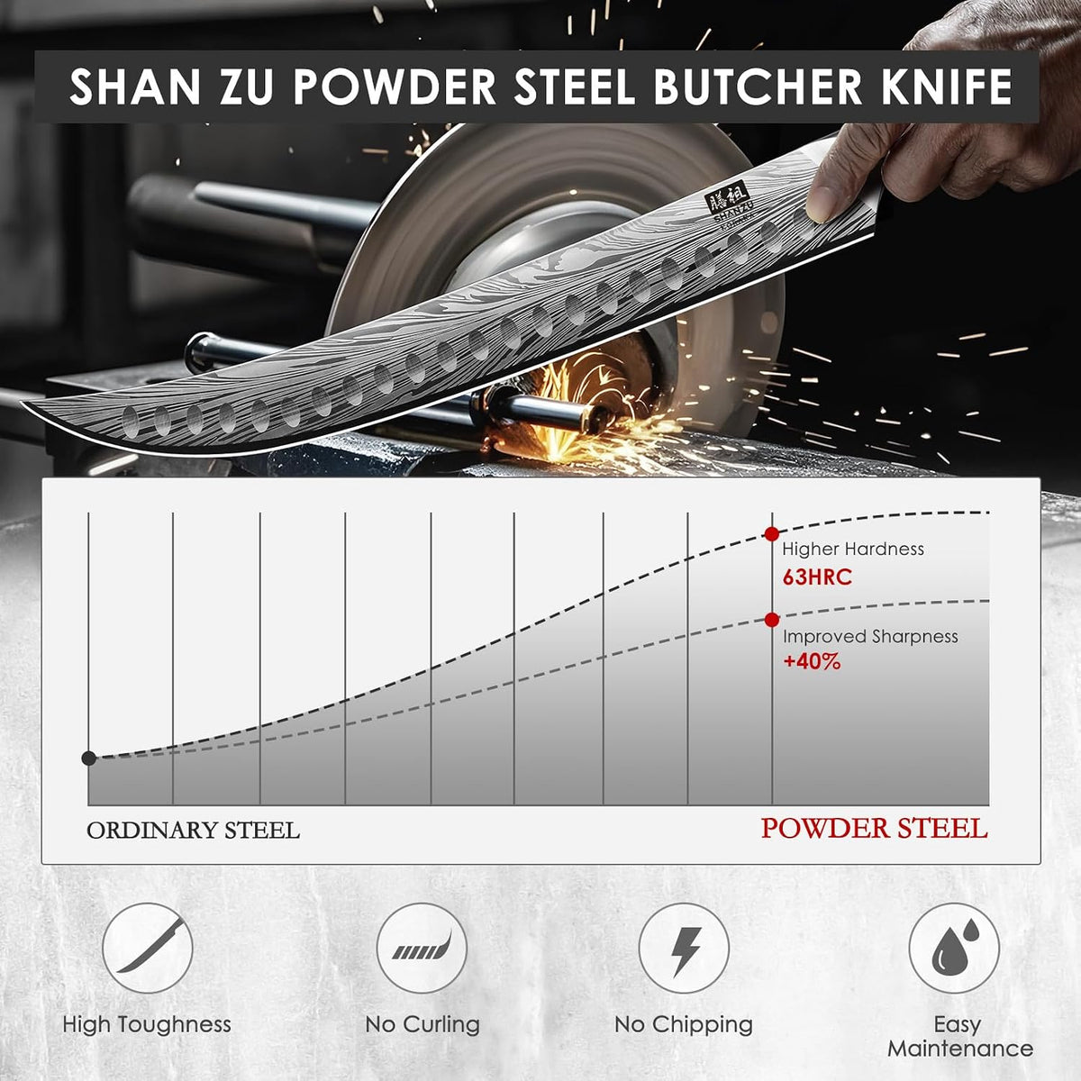 10 inch Bread Knife in Powder Steel, Serrated Bread Knife for Homemade Bread Sourdough Ultra Sharp Bread Slicer Knives with Ergonomic Pakkawood Handle for Sourdough, Turkey and Fruit
