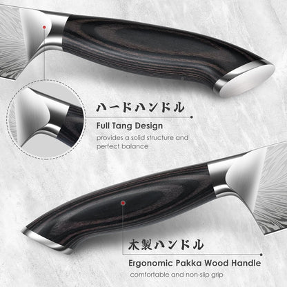 10 inch Bread Knife in Powder Steel, Serrated Bread Knife for Homemade Bread Sourdough Ultra Sharp Bread Slicer Knives with Ergonomic Pakkawood Handle for Sourdough, Turkey and Fruit