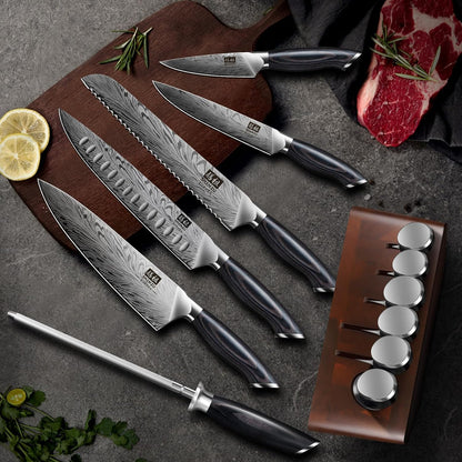 10 inch Bread Knife in Powder Steel, Serrated Bread Knife for Homemade Bread Sourdough Ultra Sharp Bread Slicer Knives with Ergonomic Pakkawood Handle for Sourdough, Turkey and Fruit