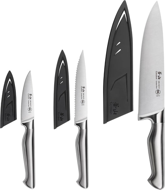 Cangshan Sanford Series 1027174 German Steel 3-Piece Knife Starter Set with Sheaths