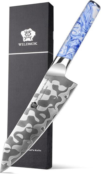 Utility Knife 5 Inch, Ultra Sharp Kitchen Fruit Knives, 7 Layer Alloy Steel Peeling Knife with Resin Handle - Qing Series