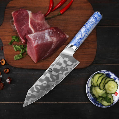 Utility Knife 5 Inch, Ultra Sharp Kitchen Fruit Knives, 7 Layer Alloy Steel Peeling Knife with Resin Handle - Qing Series