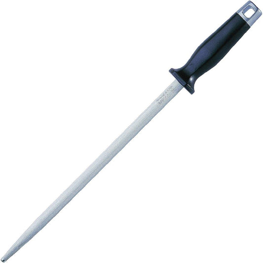 – Cooking Sharpening Steel Oval Standard Corrugation - Knife sharpener with 11.8" length & 65 HRC - Professional knife sharpening rod - Stainless steel - Ergonomic handle - Made in Germany