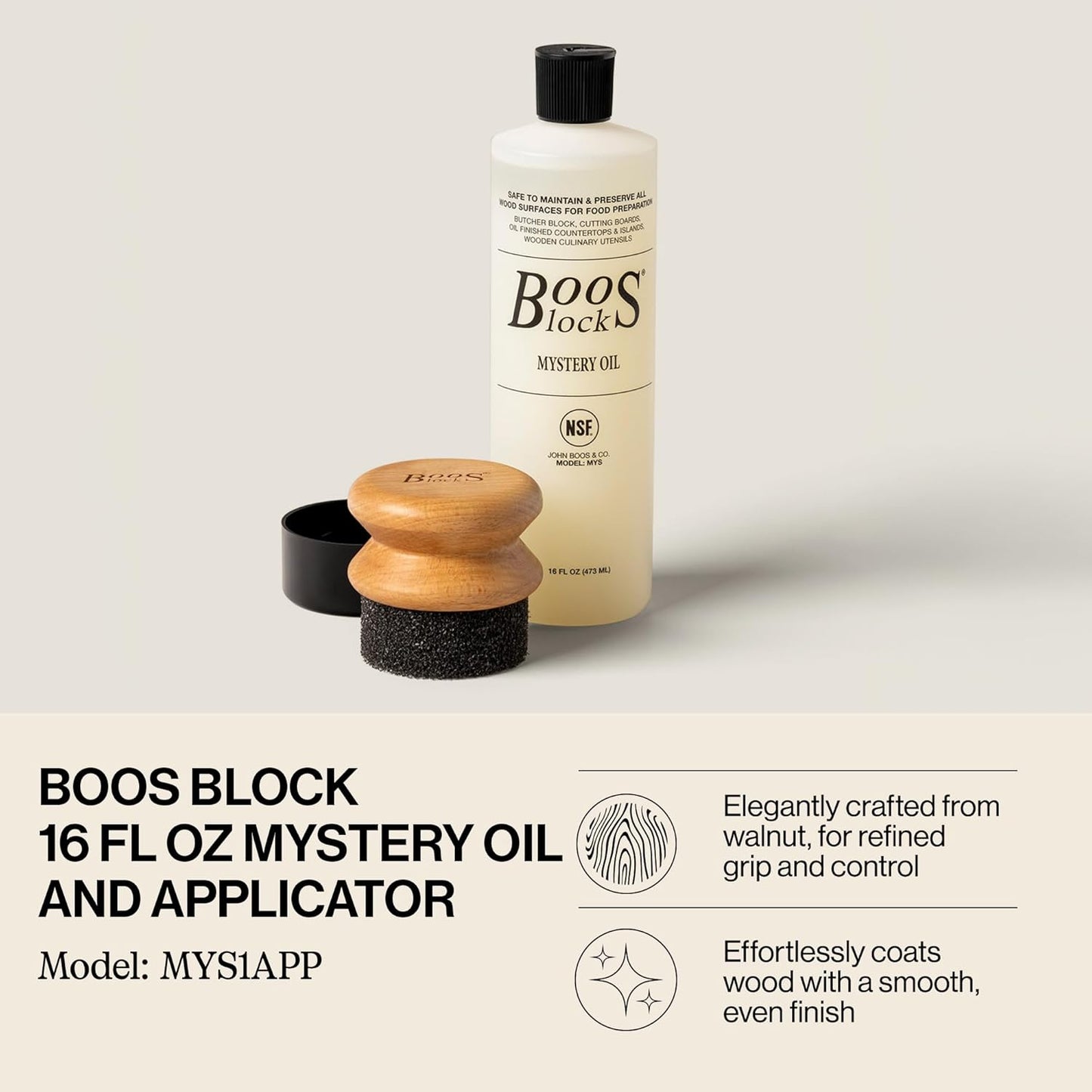 2-Piece All-Natural Care & Maintenance Set – 16 oz Mystery Oil & 5 oz Board Cream for Butcher Blocks, Cutting Boards, Wood Countertops, and Wooden Utensils