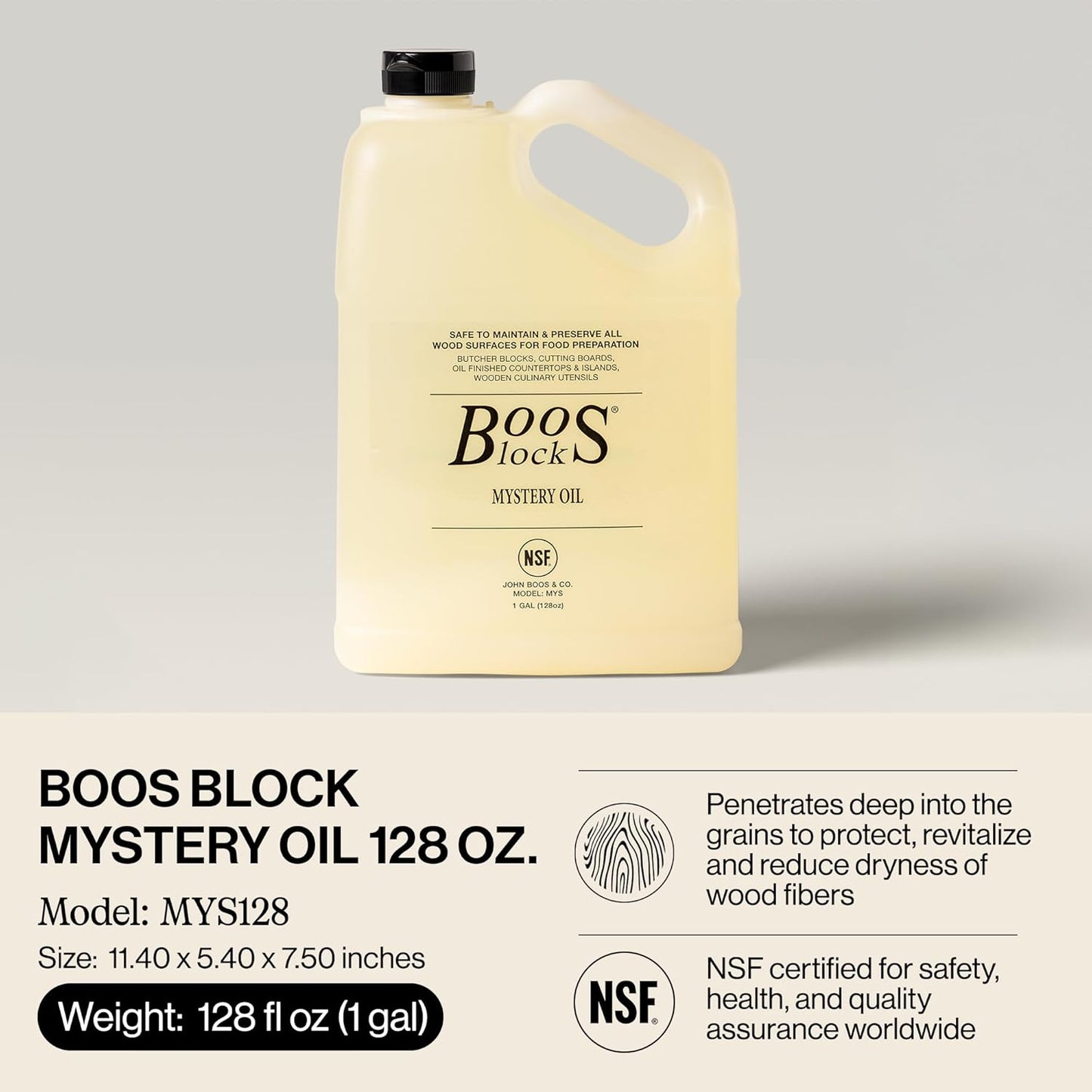 2-Piece All-Natural Care & Maintenance Set – 16 oz Mystery Oil & 5 oz Board Cream for Butcher Blocks, Cutting Boards, Wood Countertops, and Wooden Utensils