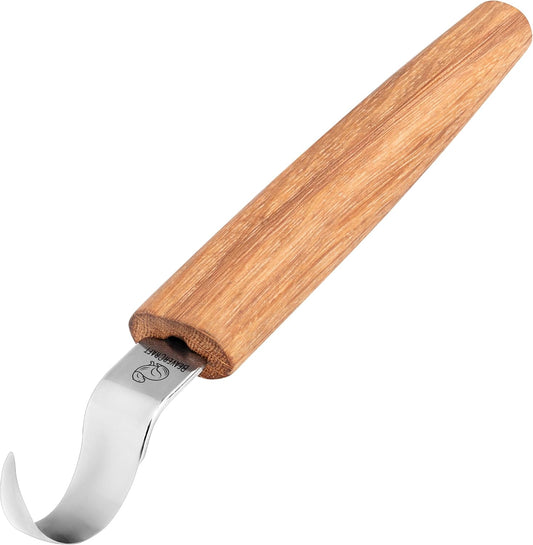 Spoon Carving Hook Knife SK1 - Spoon Carving Tools Right-Handed - Crooked Whittling Knife for Spoons Kuksa Bowls and Cups, Whittling Tools for Beginners and Professional Carvers