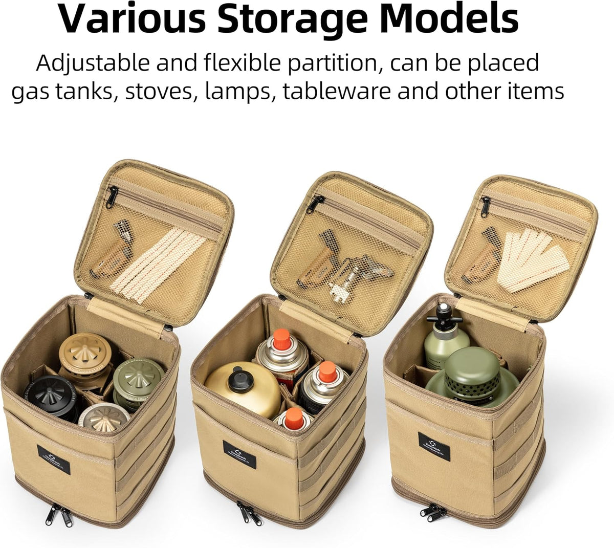 Tactical Camping Storage Bag 9.6L, Black