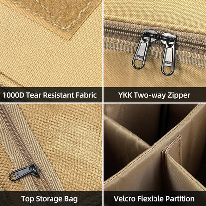 Tactical Camping Storage Bag 9.6L, Black