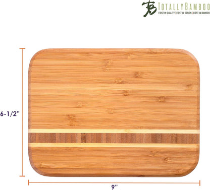 Barbados Bamboo Wood Cutting Board, 9" x 6.5"