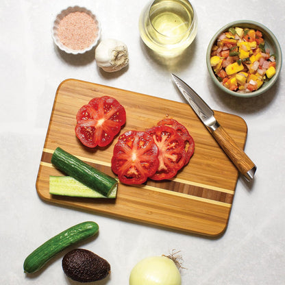 Barbados Bamboo Wood Cutting Board, 9" x 6.5"
