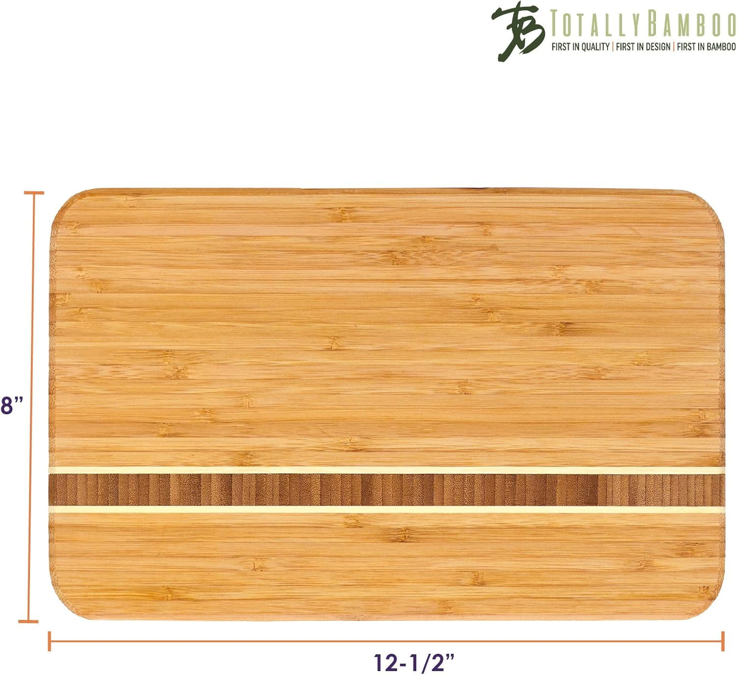 Barbados Bamboo Wood Cutting Board, 9" x 6.5"